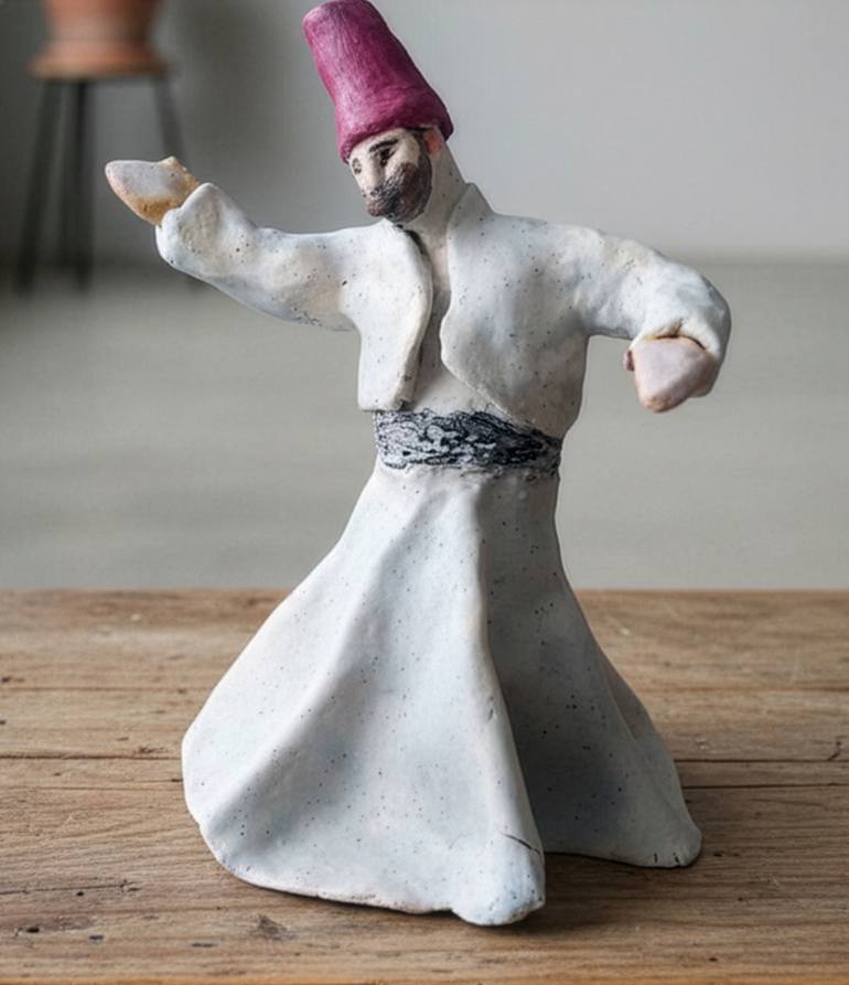 Original Art Deco Religion Sculpture by Faruk Köksal