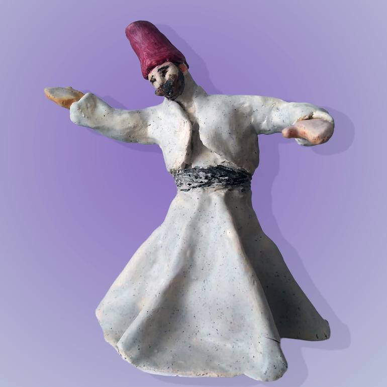 Original Art Deco Religion Sculpture by Faruk Köksal