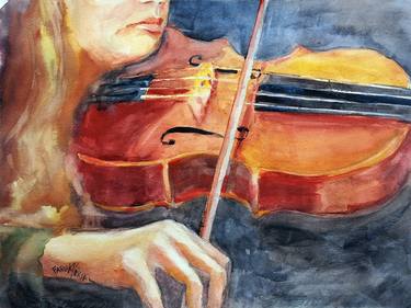 Print of Music Paintings by Faruk Köksal