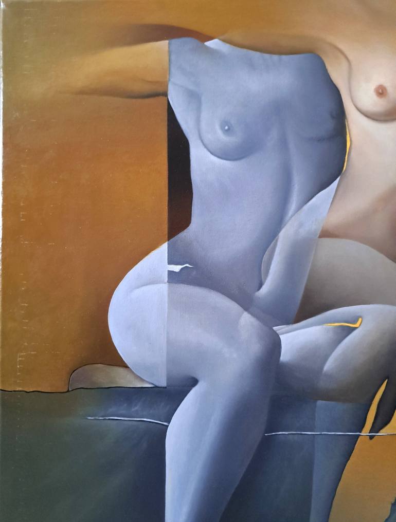 Original Nude Painting by Joan Riera