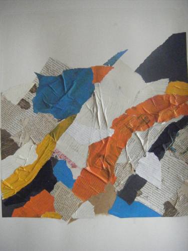 Original Abstract Collage by Diederik Muyle