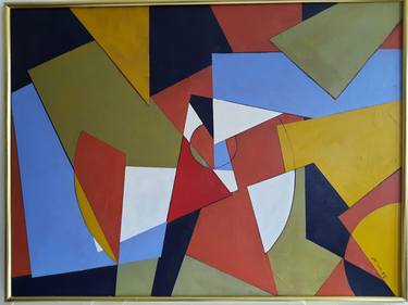 Original Cubism Abstract Paintings by Diederik Muyle