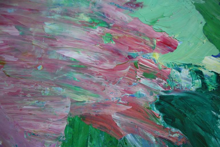Original Abstract Expressionism Abstract Painting by Malgorzata Suplewska