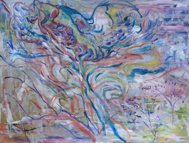 Original Abstract Expressionism Abstract Paintings by Malgorzata Suplewska