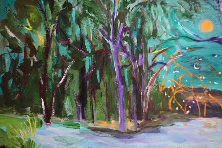 Original Figurative Garden Painting by Malgorzata Suplewska