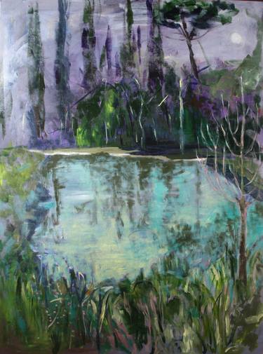 Original Classicism Garden Paintings by Malgorzata Suplewska