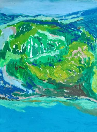 Original Abstract Landscape Drawings by Malgorzata Suplewska