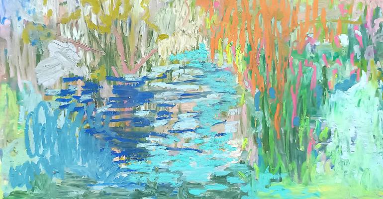 Original Abstract Expressionism Abstract Drawing by Malgorzata Suplewska