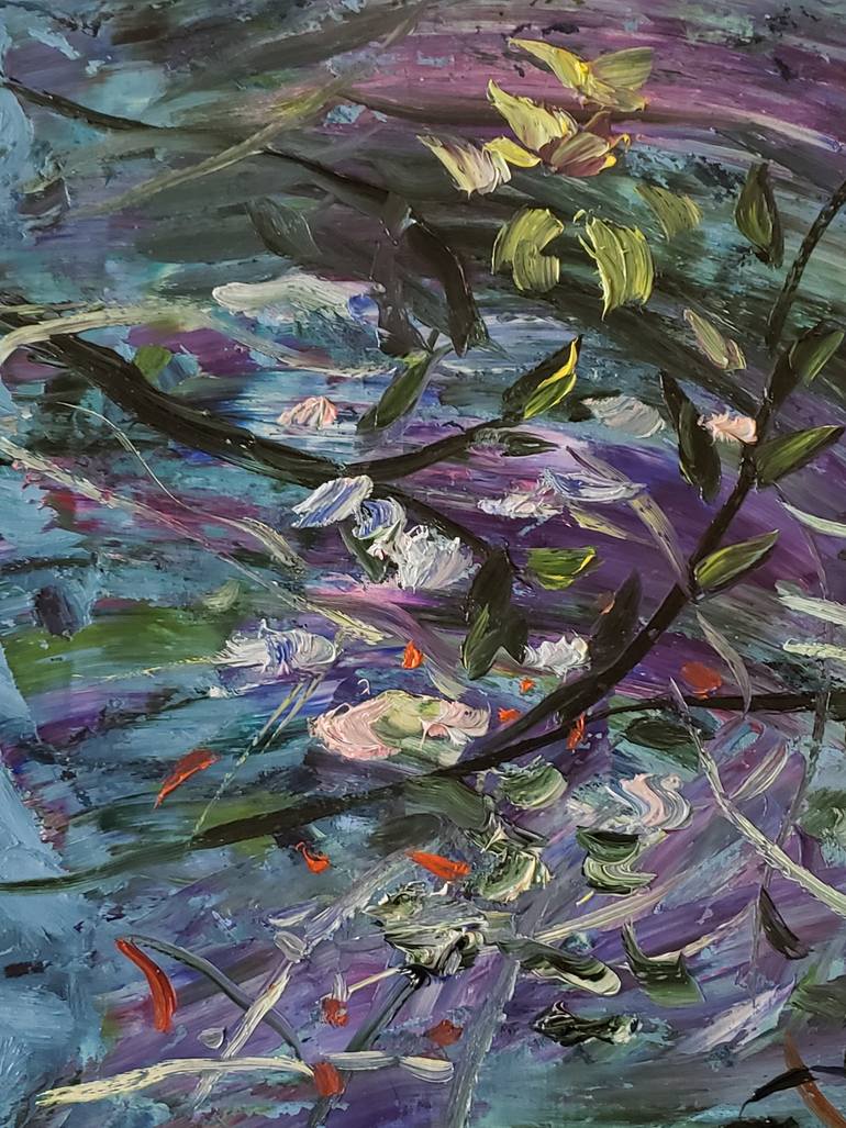 Original Art Deco Abstract Painting by Malgorzata Suplewska