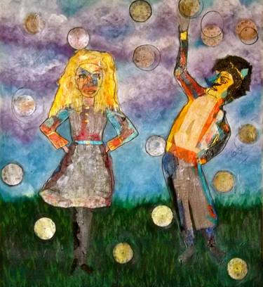 Original People Mixed Media by Sharon Furman