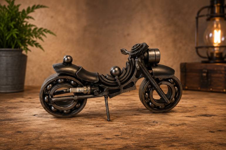 Original Abstract Transportation Sculpture by Giannis Dendrinos