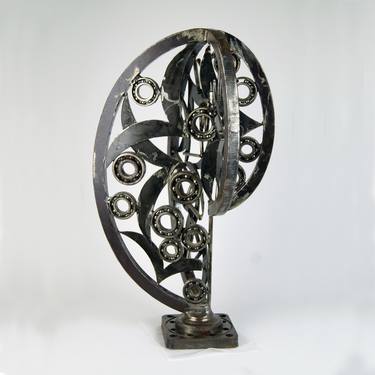 Abstract Metal Sculpture / Abstract Art sculpture / Geometric Art / Wedding Gifts / Housewarming Gift / Circle Artwork / Minimalist Art thumb