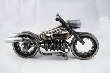 Original Artwork / Metal Sculpture Art / Metal Motorcycle Art / Motorcycle sculpture / Motorcycle art / Welding thumb