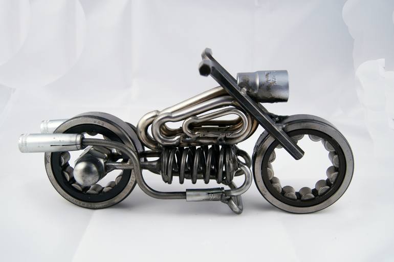 Original Modern Bicycle Sculpture by Giannis Dendrinos