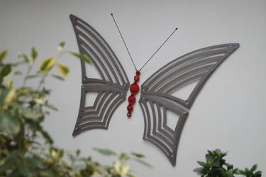 Metal butterfly wall decor/ butterfly art / butterfly metal art / butterfly metal wall sculpture / butterfly wall art / original sculpture thumb
