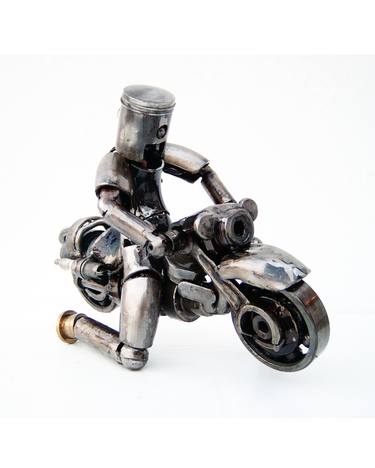 Motorcycle metal art sculpture thumb