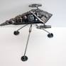 Spaceship metal art