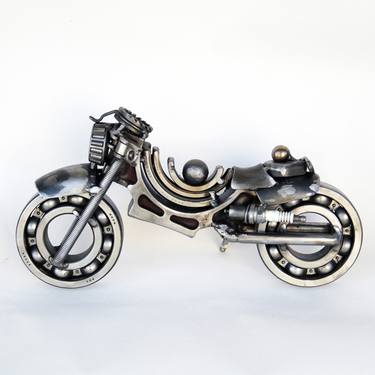 Motorbike art sculpture thumb