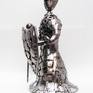Knight metal sculpture left side
