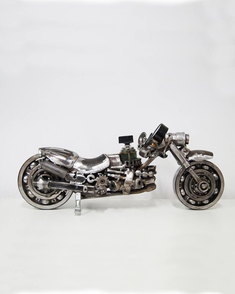 Original Minimalism Bike Sculpture by Giannis Dendrinos