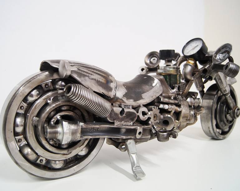 Original Minimalism Bike Sculpture by Giannis Dendrinos