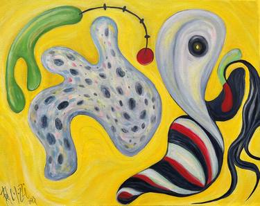 Original Surrealism Fish Paintings by Belinda Colozzi