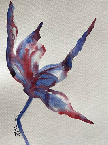 Original Abstract Botanic Paintings by Belinda Colozzi