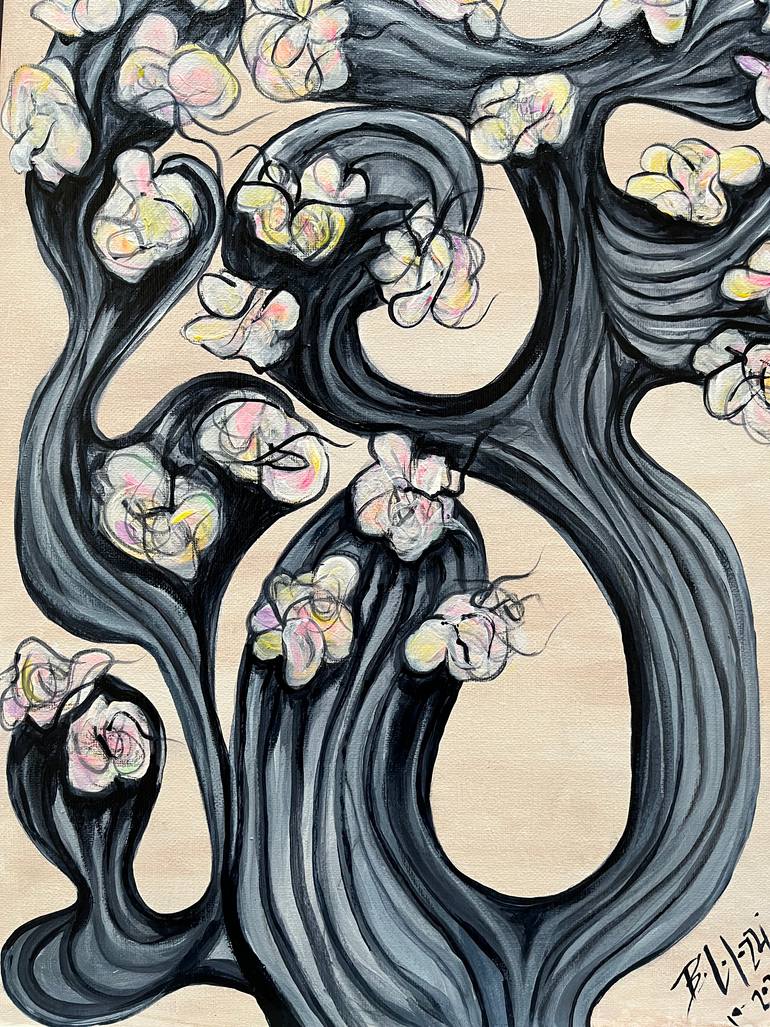 Original Surrealism Botanic Painting by Belinda Colozzi