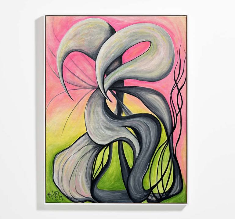 Original Surrealism Abstract Painting by Belinda Colozzi