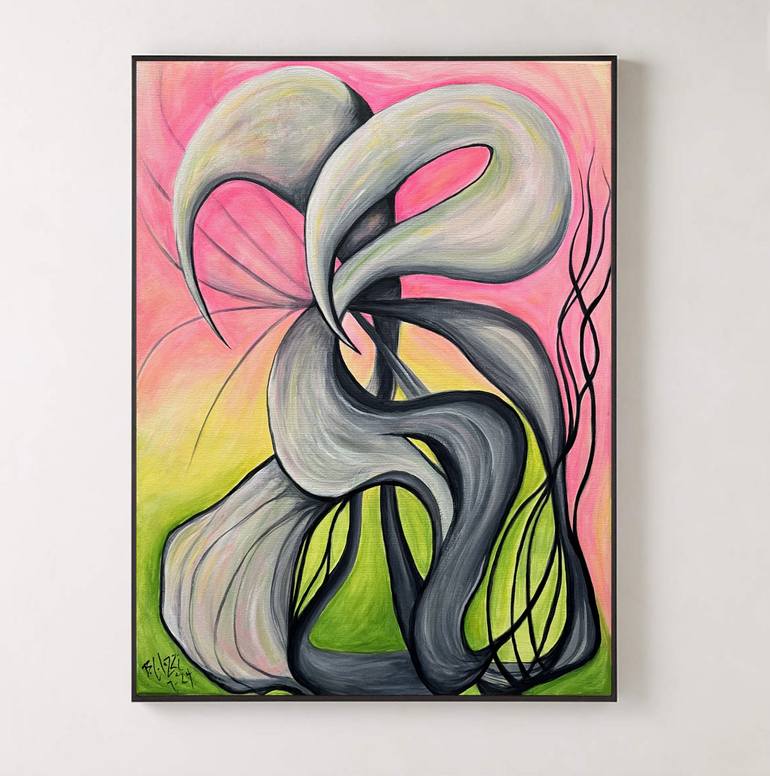 Original Surrealism Abstract Painting by Belinda Colozzi