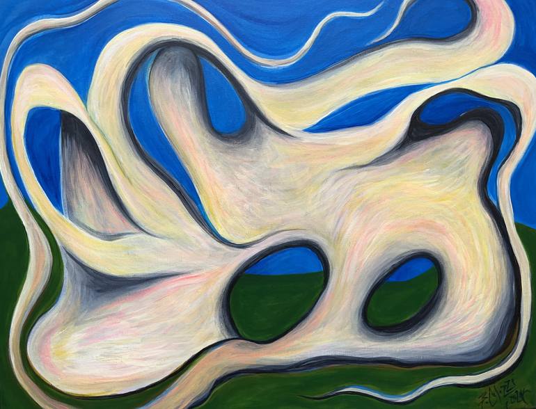 Original Surrealism Abstract Painting by Belinda Colozzi