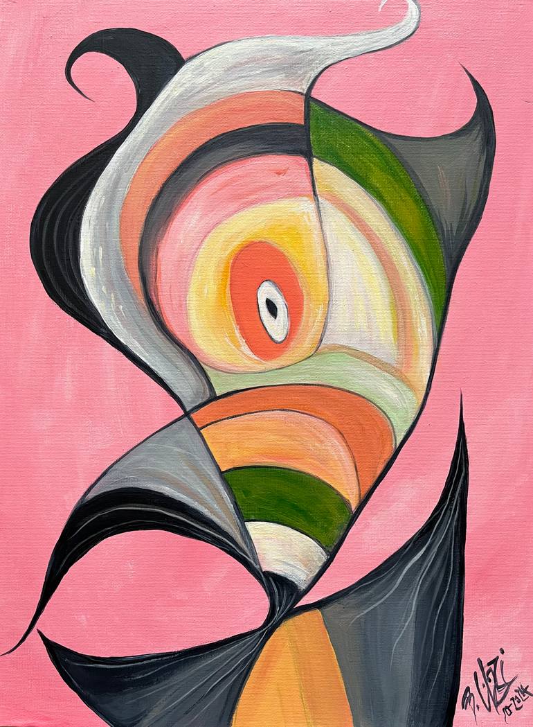 Original Surrealism Abstract Painting by Belinda Colozzi