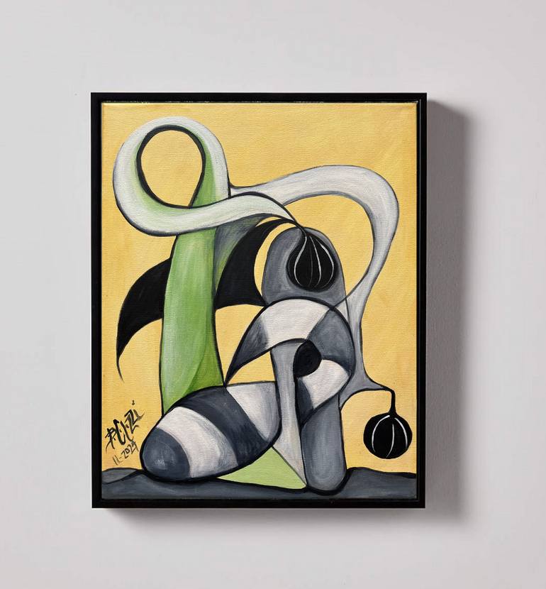 Original Surrealism Abstract Painting by Belinda Colozzi