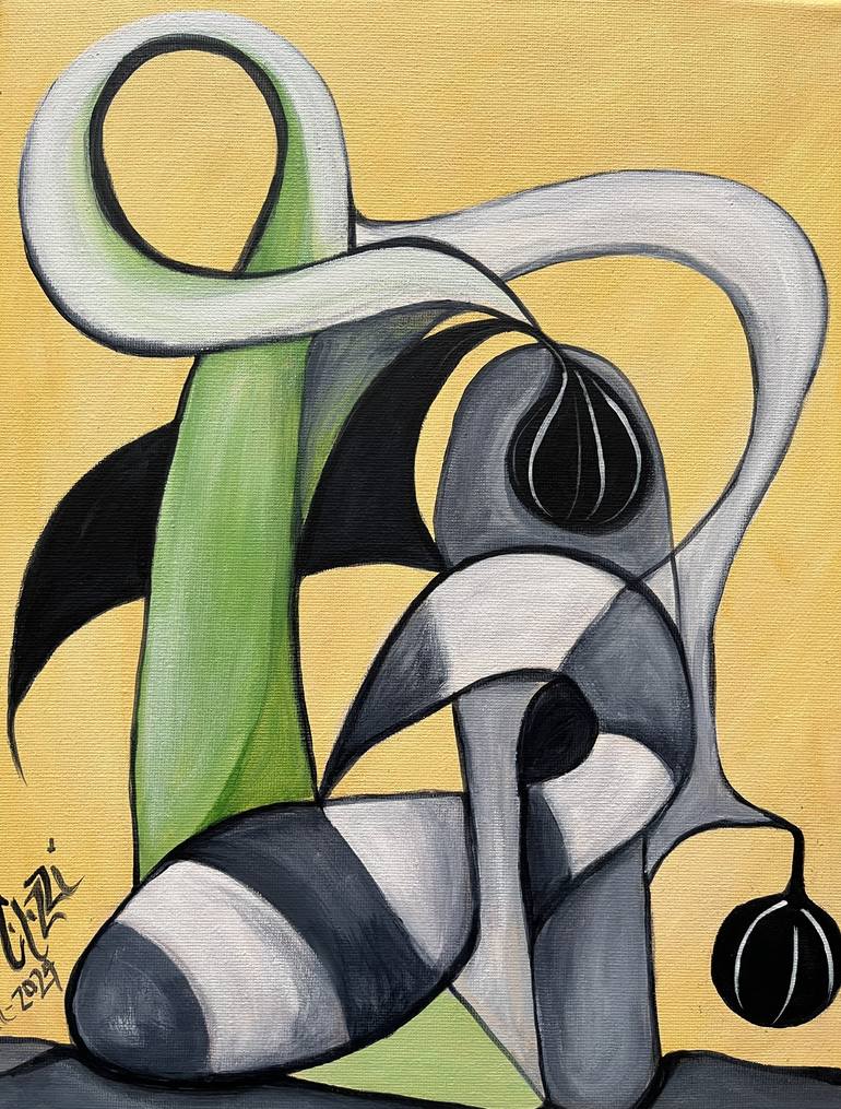 Original Surrealism Abstract Painting by Belinda Colozzi