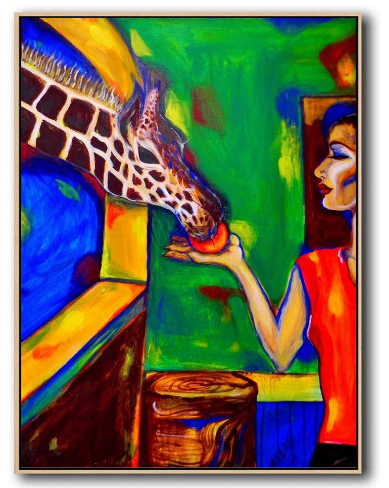 Original Expressionism Animal Painting by Belinda Colozzi