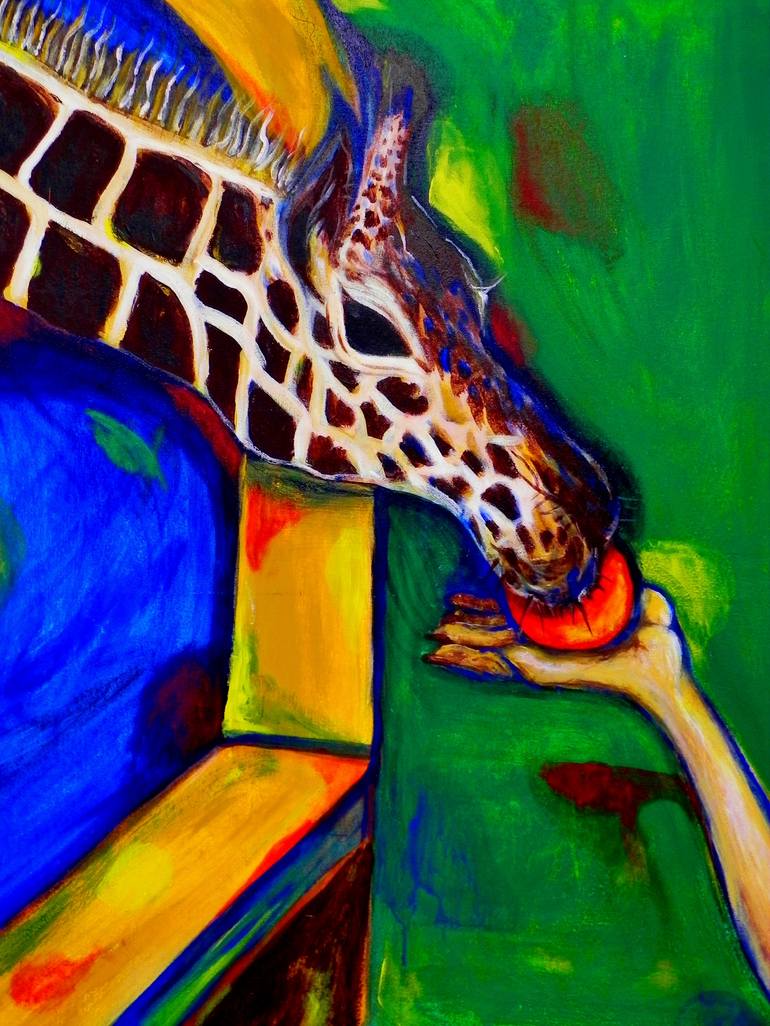 Original Expressionism Animal Painting by Belinda Colozzi