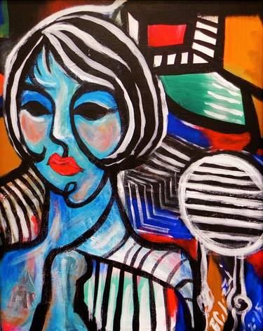 Print of Abstract Portrait Paintings by Belinda Colozzi