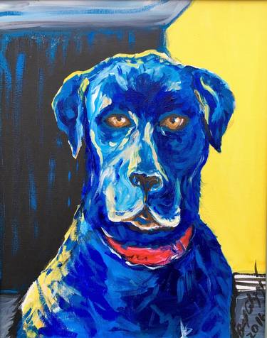 Original Impressionism Dogs Paintings by Belinda Colozzi