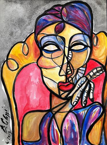 Print of Cubism Fantasy Paintings by Belinda Colozzi