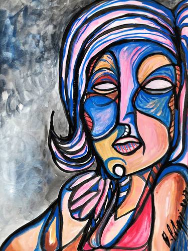 Print of Abstract Women Paintings by Belinda Colozzi