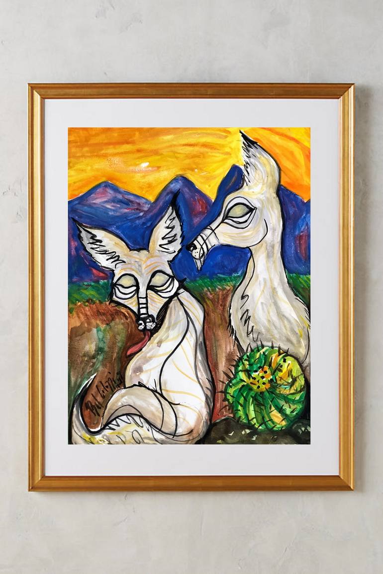 Original Expressionism Animal Painting by Belinda Colozzi