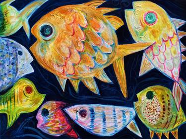 Original Fish Paintings by Belinda Colozzi