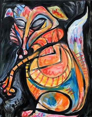 Original Expressionism Animal Paintings by Belinda Colozzi