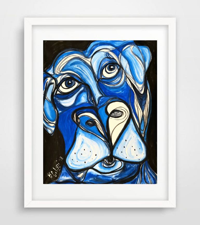 Original Dogs Painting by Belinda Colozzi