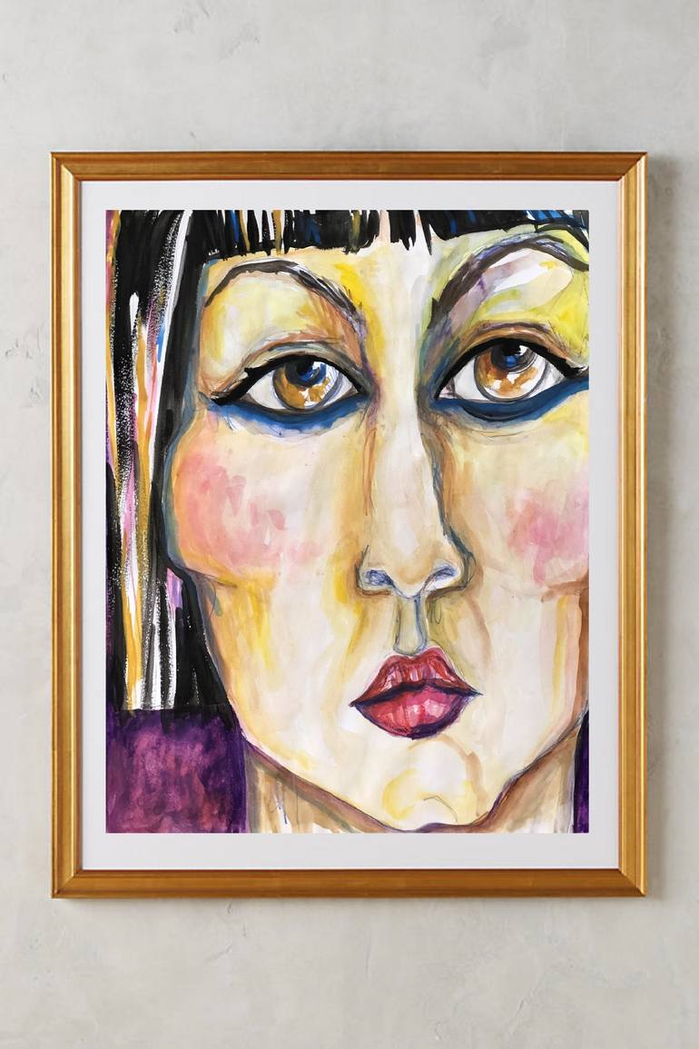 Original Portraiture Portrait Painting by Belinda Colozzi