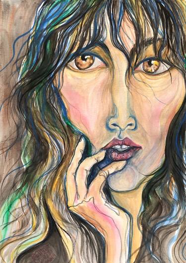 Print of Portrait Paintings by Belinda Colozzi