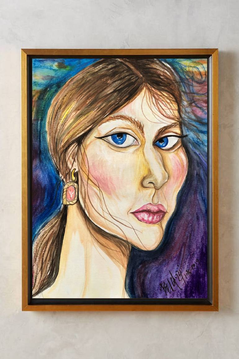 Original Portraiture Portrait Painting by Belinda Colozzi