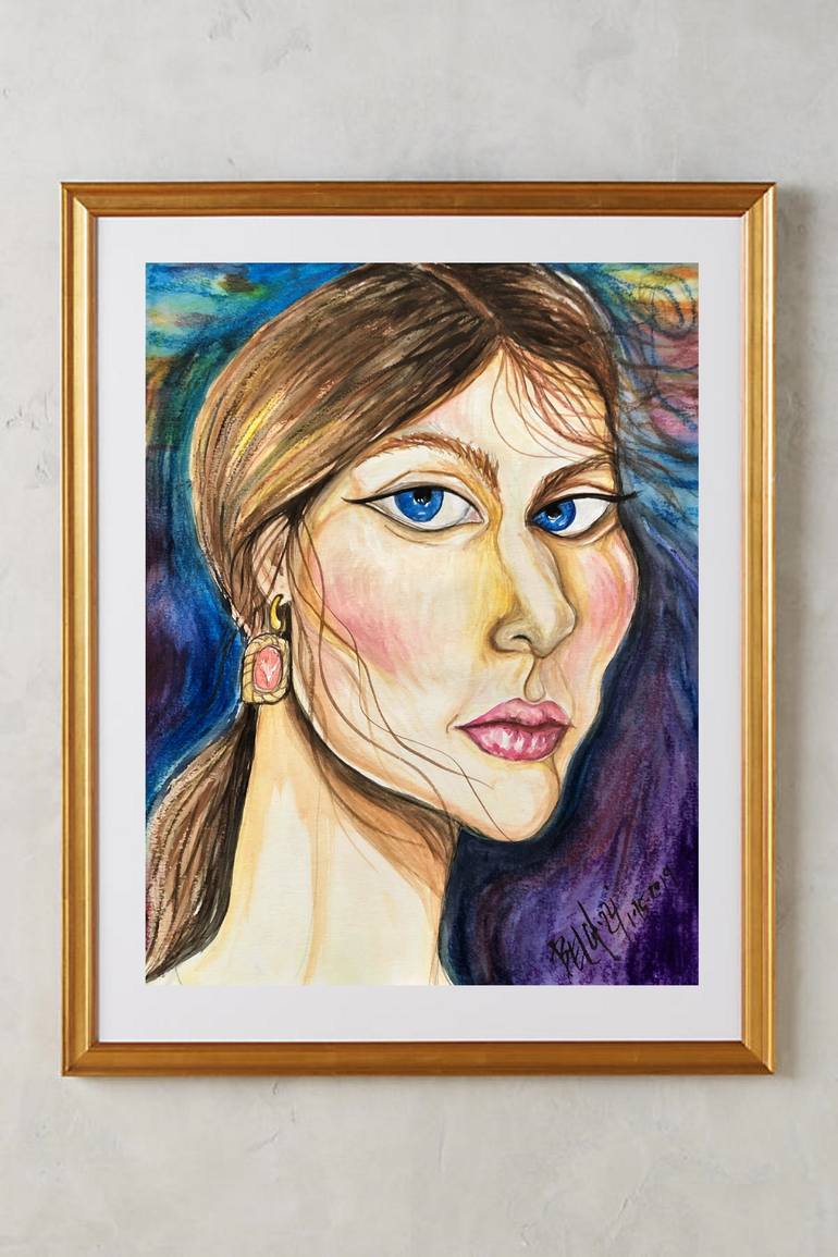 Original Portraiture Portrait Painting by Belinda Colozzi