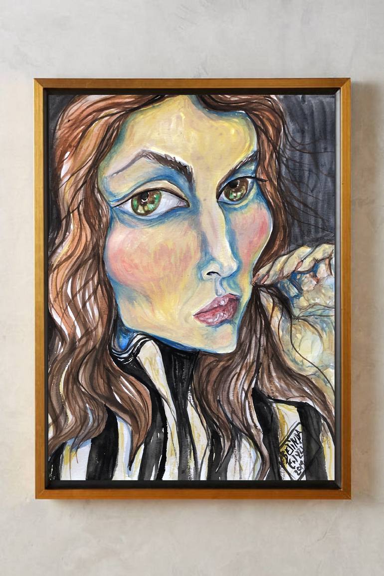 Original Portrait Painting by Belinda Colozzi