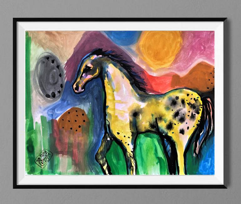 Original Impressionism Animal Painting by Belinda Colozzi